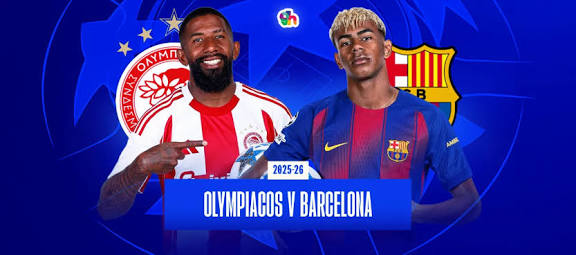 حبيب الملايين .. تعرف علي معلق مباراة برشلونة اليوم ضد أولمبياكوس في دورى ابطال اوروبا لكره القدم